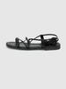 Florida Studio Everyday Lemione Lace-Up Strap Sandals Black Ed2654