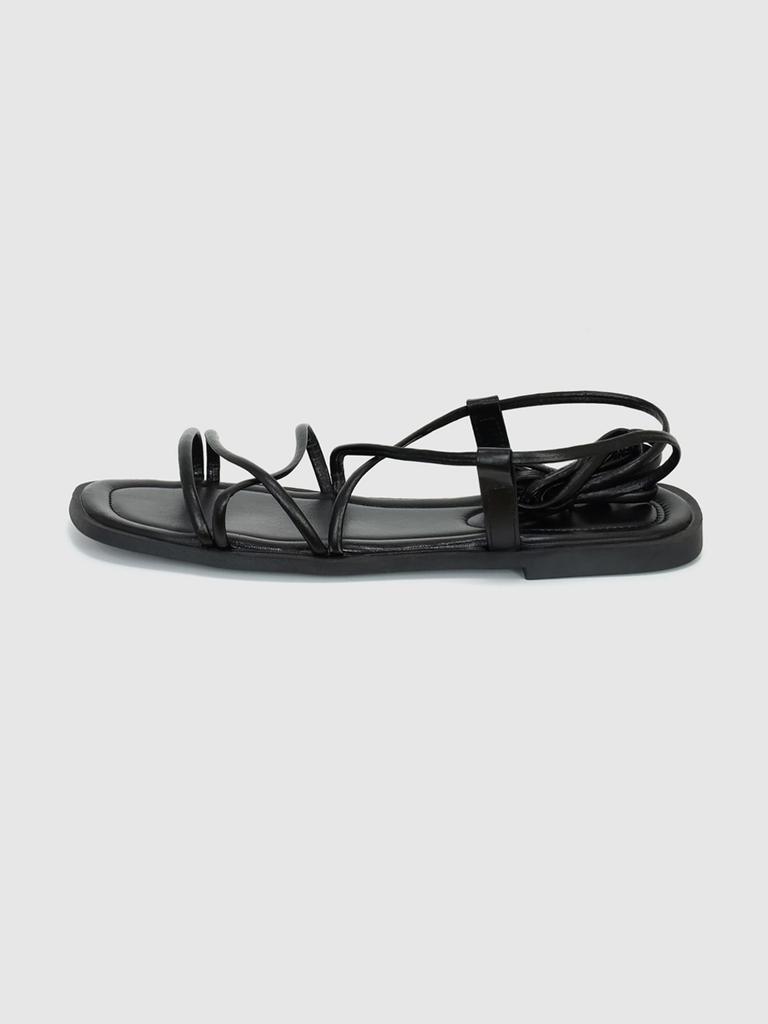 Florida Studio Everyday Lemione Lace-Up Strap Sandals Black Ed2654
