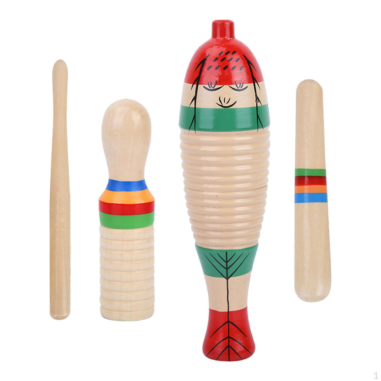 

Творческие деревянные ударные инструменты для детей - Музыкальный художественный набор для юных музыкантов 4 Pieces