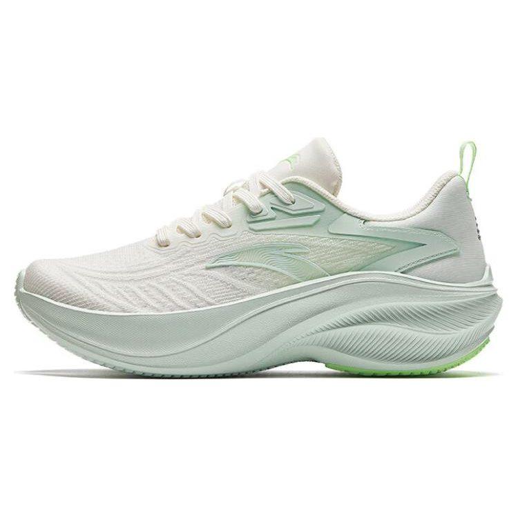 Anta Slip Resistant Abrasion Resistant Slip Resistant Abrasion Resistant Low top Running Shoes Women's White Green 122425535-1