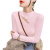 Women's Half High Neck Sweater Autumn and Winter Western Korean Style Sweater Inner Knit Sweater
