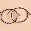 2 Pcs String for Evil Eye Bracelets for Women Men Black Black Red Hand Rope Brac