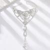 1PC Women's Fashion Trend Multi-layer Design Ankle Chain Zircon Accessories, Suitable for Dates, Parties, and Holiday Gifts