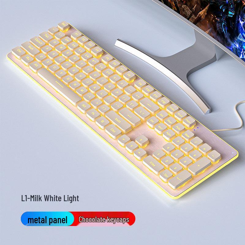 

Wolfwalker Silent Wireless Keyboard & Mouse Set - Wired for Comfortable Typing & Gaming, Ideal for Office Use.