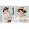 WTEMPO Women Summer Sun Protection Flat Top Straw Hat Travel and Tourism Sunshade Beach Hat