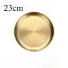 Fashion Simple Dinner Plates Gold Dining Plate Serving Dishes Round Plate Cake Tray Western Steak Round Tray Kitchen Plates