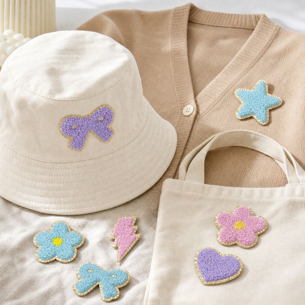 Colorful Patch Repair Star Shape Cloth Patches  ForClothing/Towel/Bags/Jackets/Patchwork
