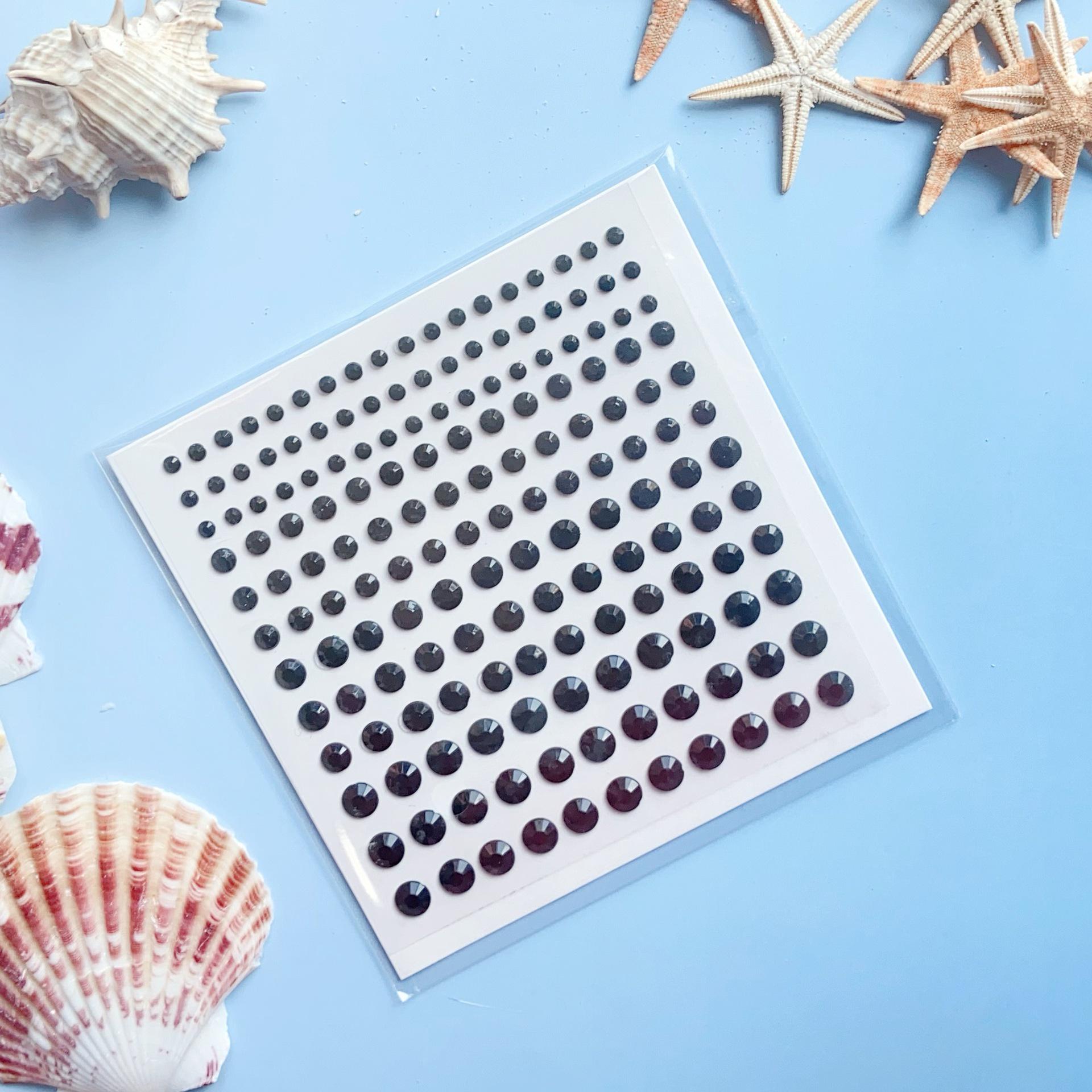 

Children s DIY Acrylic Gemstone Face Stickers - Self-Adhesive, Flashy Diamond Designs