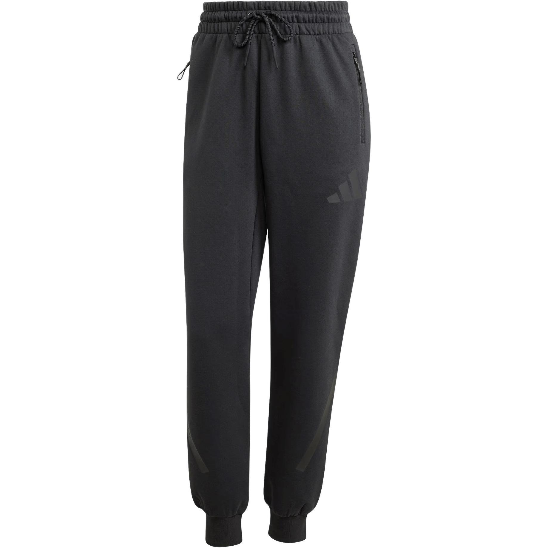 (WMNS) adidas Z.N.E Pants Asia Sizing  Black White  Women s JE7842 S