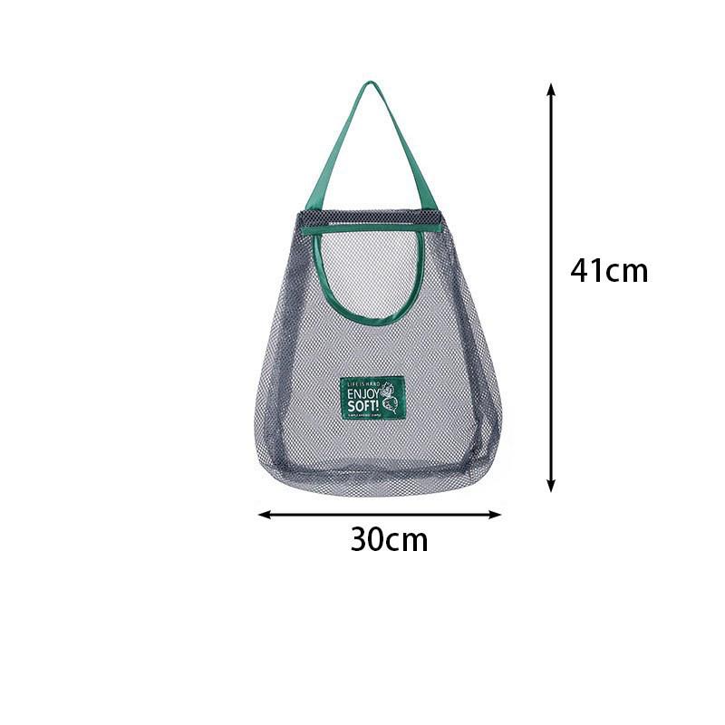 Kitchen vegetable storage mesh bag household multi-purpose creative fruit wall hanging bag hanging onion and garlic storage bag