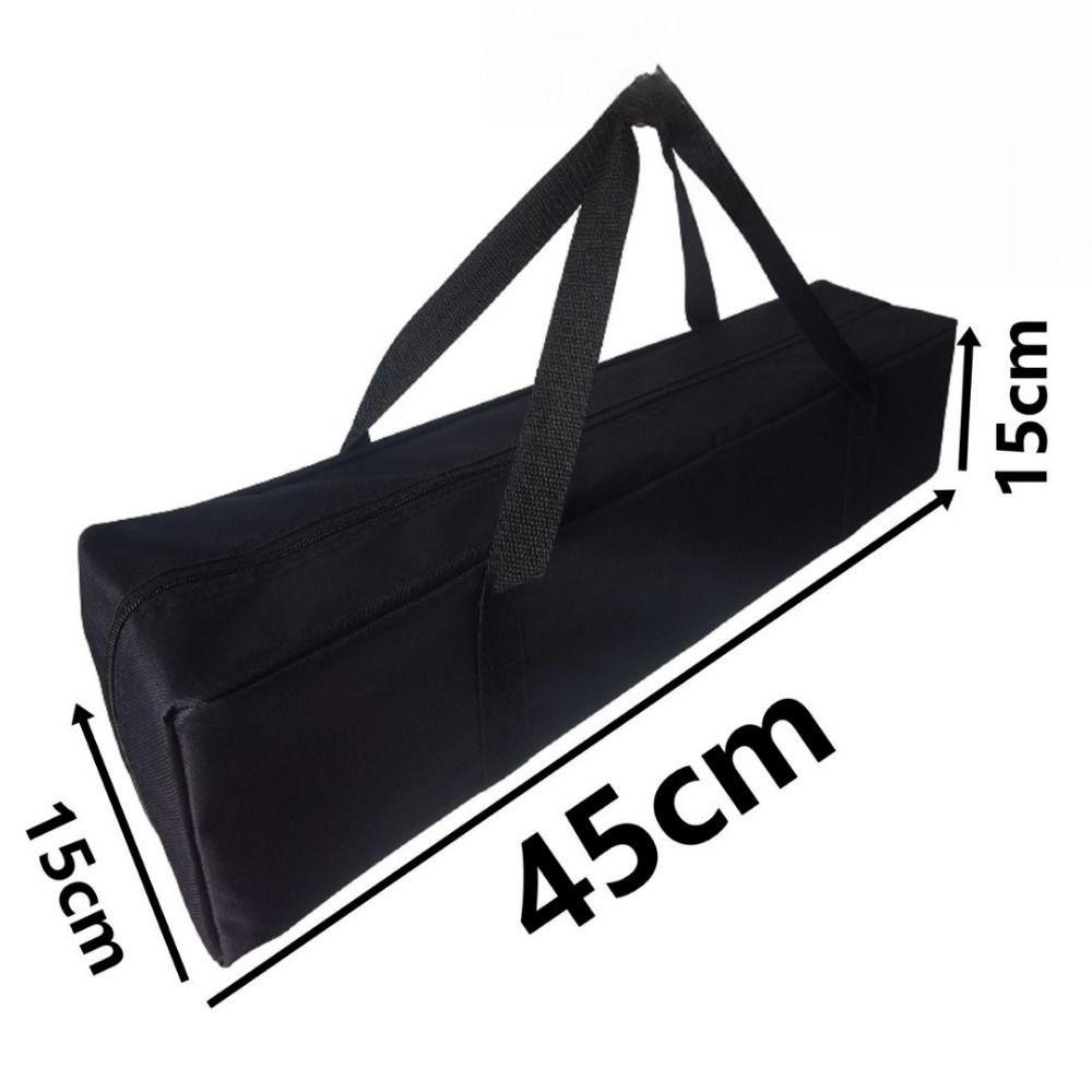 Borsa Portaoggetti Nera Grande Borsa per Palo Tenda in Tela Nuova Borsa Portaoggetti in Tessuto Oxford Forniture da Esterno
