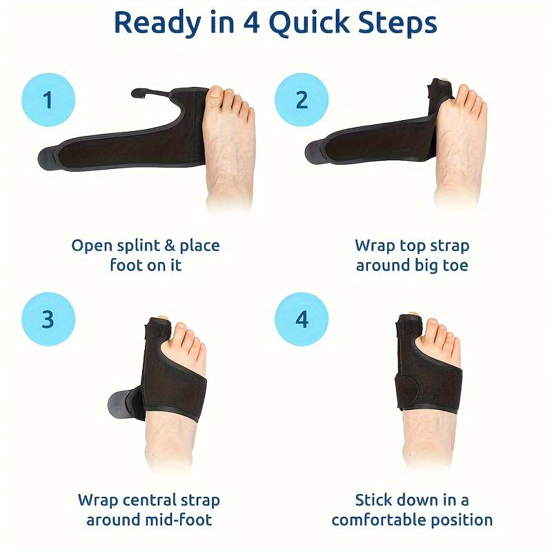 1 Pcs Toe Separators, Built-in Metal Plate, Solid and Straight, Mercerized Cotton, Breathable and Not Stuffy