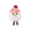 Apricot Lamb Raspberry Mochi Plush Toy for Kids, Soft and Cute, Fluffy Raspberry Mochi for Girls and Boys, 11cm