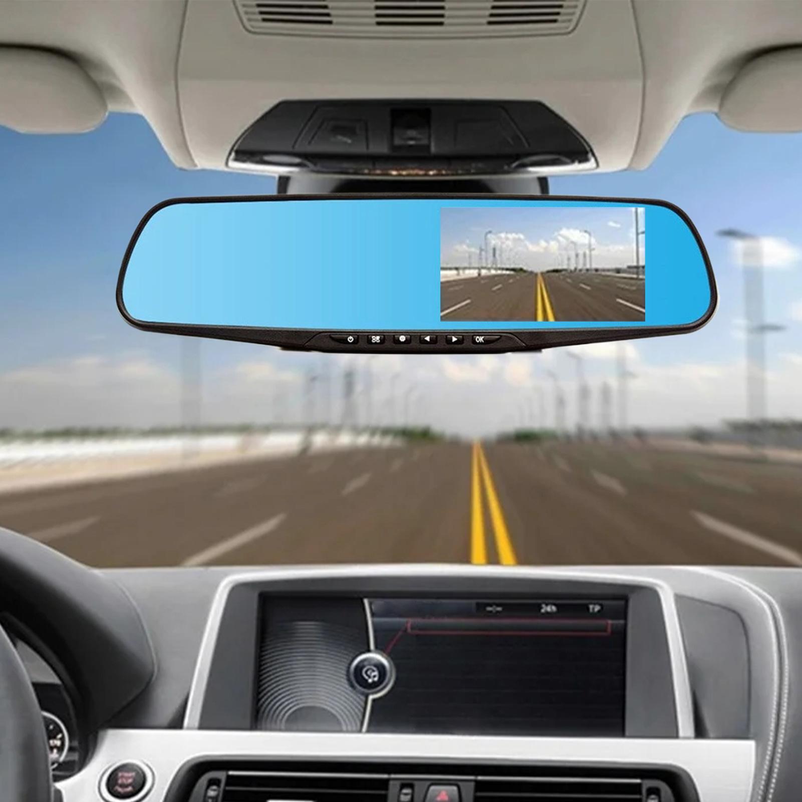

Car Driving Recorder Front Rear Video Camera for Car 4.5-Inch Screen Wide Angle Night Vision Monitor Parking Mode for Family CN