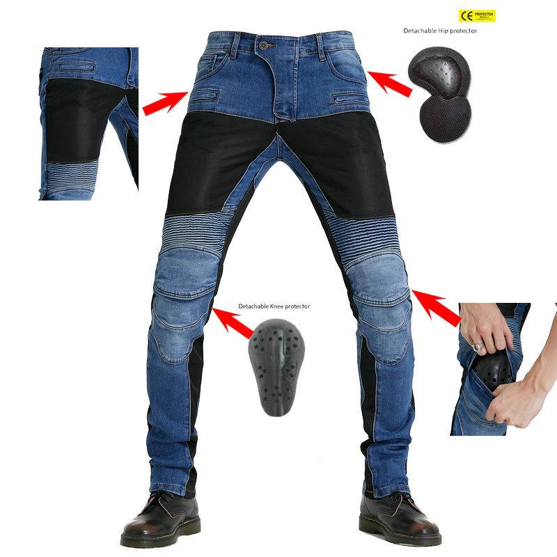 

Motorcycle Summer Mesh Anti-Fall Racing Jeans PK-719 S