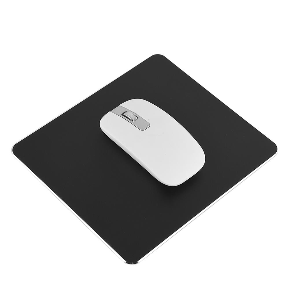 Aluminum NOn slip Gaming Mouse Pad Mat Double Sided Accurate Control Mousepad for PC Black