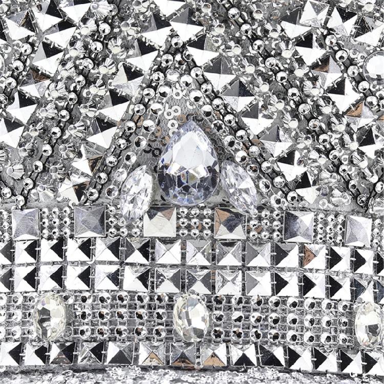 Gleaming Headwear Hat Sparkly Captain Hat Crystal Sailor Hat for Music Festivals