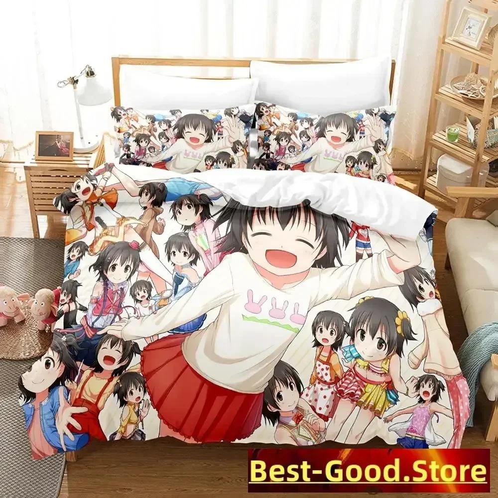 New THE iDOLM@STER Cinderella Girls Starlight Stage Bedding Set Cartoon Anime three-piece set Adult Kid Bedroom Duvetcover Sets