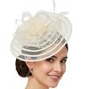 Derby Hat with Hair Clip Fascinator Headpiece For Women Formal Occasion Bridal Accessories Cocktails Party Hair Ornament