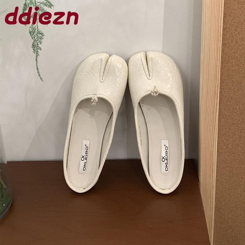 Fashion Female Shallow Footwear Ladies Flats Slides Slip On Shoes Casual Soft Fashion Strange Toe Women Flats Mules Shoes Pink