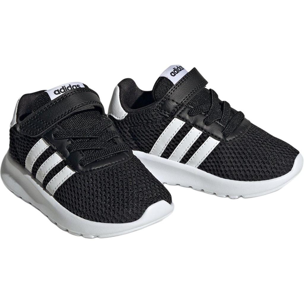 Adidas Lite Racer 3.0 Comfortable Versatile Slip-Resistant Durable Low-Top Walking Shoes Baby Shoes Black White HQ3757
