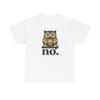 Funny Owl T Shirt — 'no.' Graphic Tee