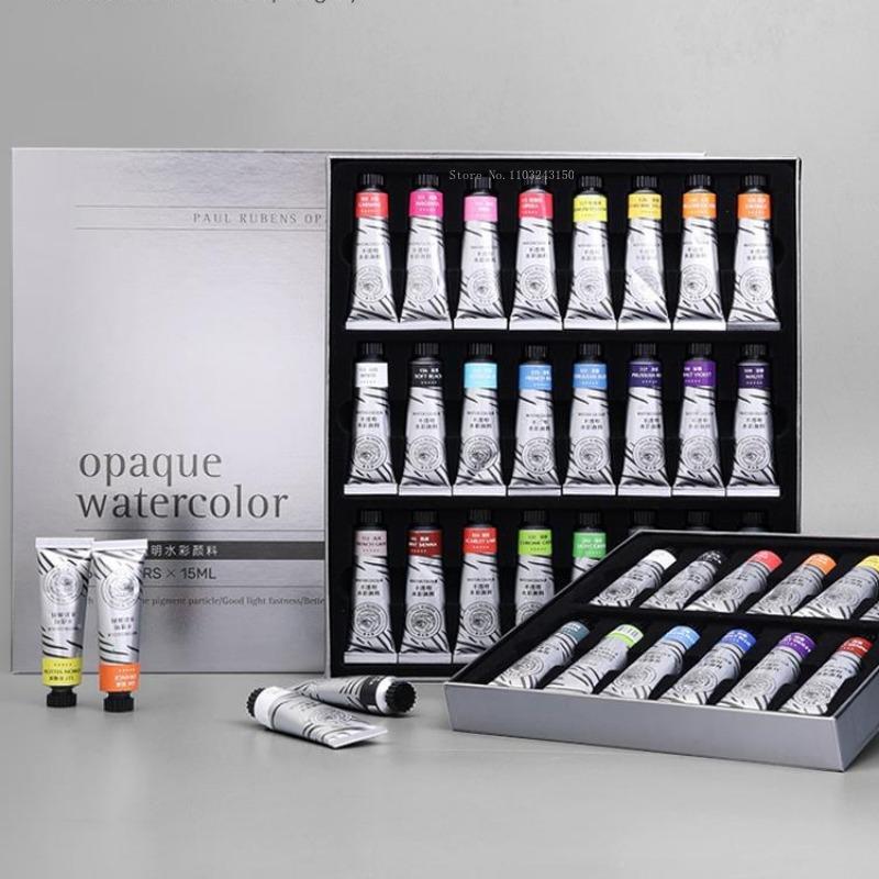 Rubens Deckende Aquarellfarbe Pigment 36 Farben 15ml Set Künstlerbedarf Handbemalte Animation Illustration Wasserfarbe