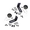 2set Adjustable Sliding Barn Door Guide Wall Mounted Stay Roller Guides For Bathroom Sliding Hardware Easy To Install
