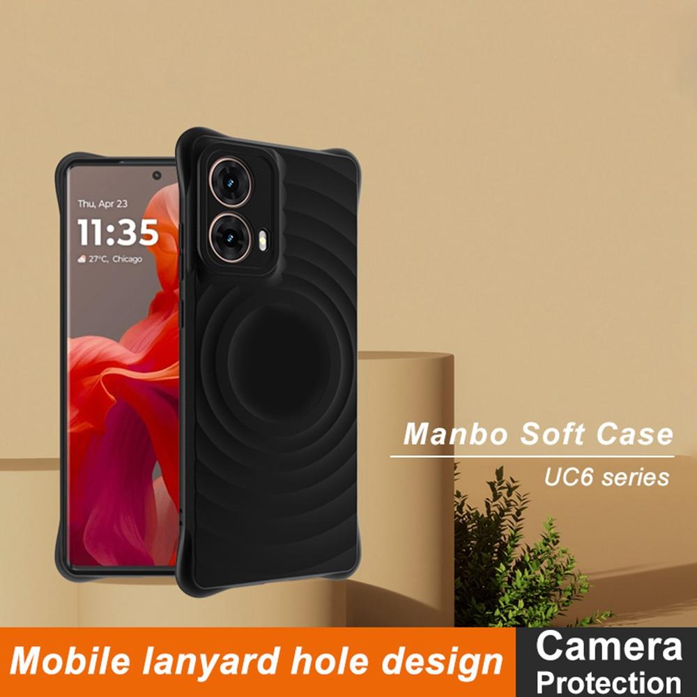 

IMAK UC-6 Series for Motorola Moto G85 5G/S50 Neo 5G Case Matte Shockproof TPU Phone Cover Matte Black