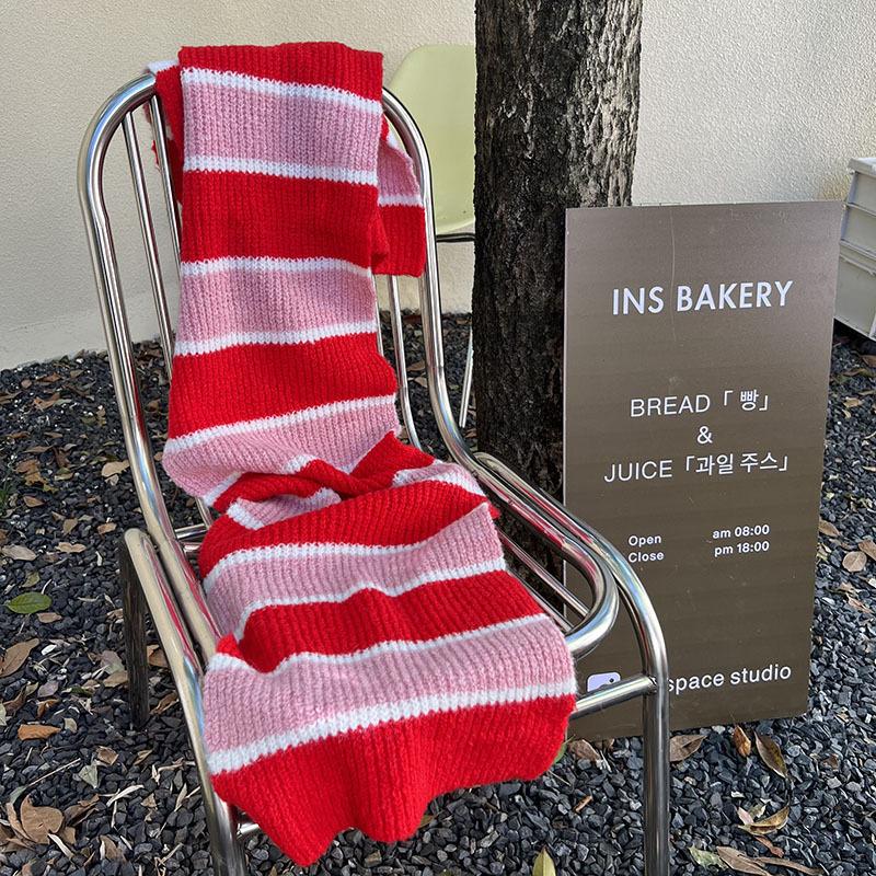 

Autumn and winter new high-end scarf women s striped versatile double-sided large shawl thickened scarf зелений