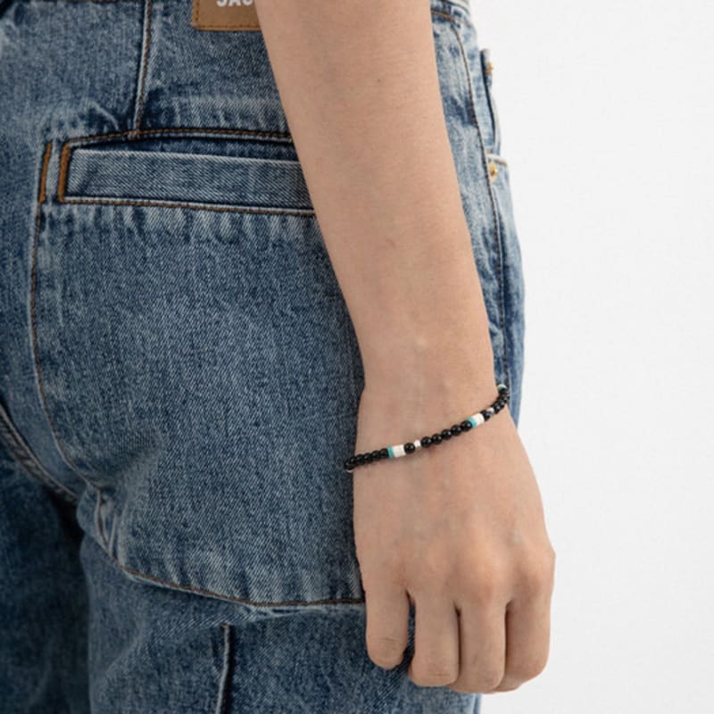 LingerPiece [Unisex] Onyx and Gemstone Bracelet