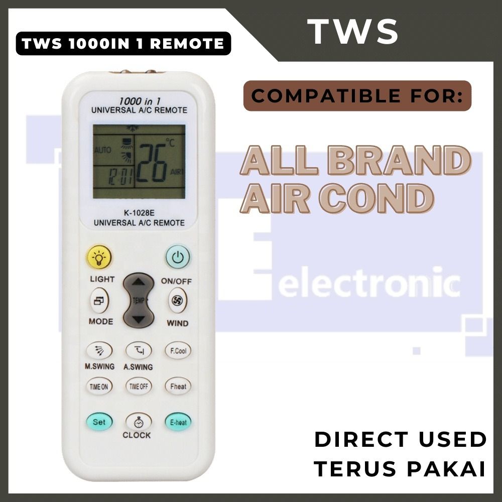 Universal Compatibility TWS 1000 IN 1 Universal Remote Control Air Conditioner Control