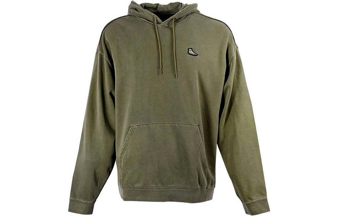 Converse Go To Chuck Taylor Sweatshirts Unisex Green Hooded Moderate Regular 10024025-A02 M