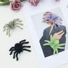 1 Stück Realistische 3D Beflockung Schwarze Spinne Lustiges Halloween Plüschspinnenmodell Cartoon Künstliche Spinne Bar Party Dekoration
