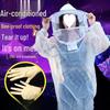 Breathable Beekeeping Suit Set with Hat and Half-Body Protection - Anti-Bee Design, Thick Material, Free Shipping