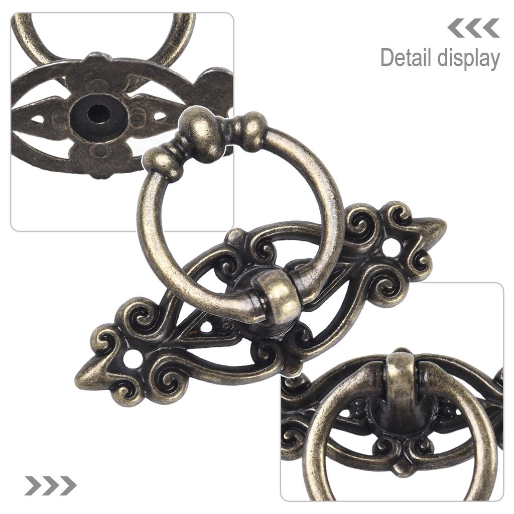 Antiker Legierungsschrank Retro Handgriff Schubladengriff Ring Holzgehäuse Schrankgriff Aufhängering Heimmöbel