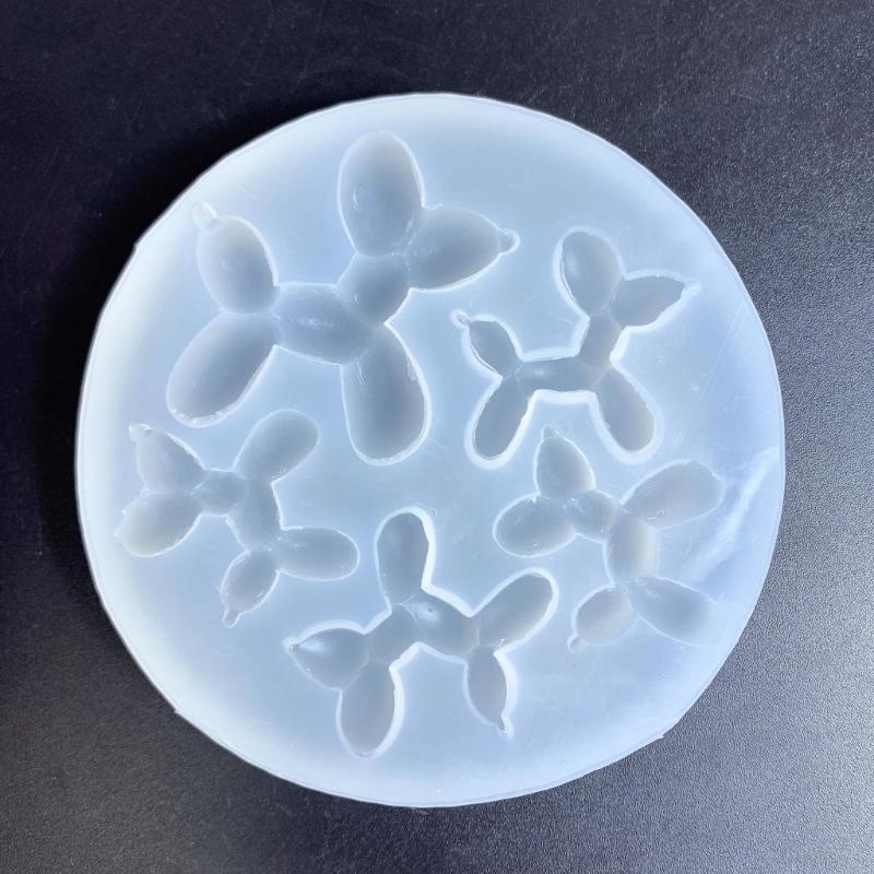 3D Pendant Keychain Silicone Molds for Resin Casting,Balloon Dog Resin Mold for DIY Jewelry Making Nail Art Decorations