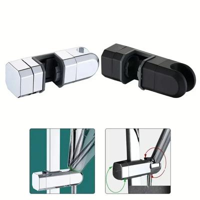 Verstellbare Duschhalterung Universal Duschstangenkopf Schiebestangenhalter Hebestangenklemmenhalter Ersatz