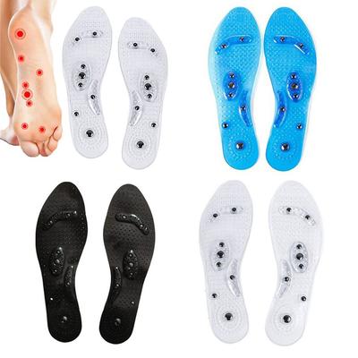 Acupuncture Massaging Magnetic Shoe Gel Insoles Unisex Therapy Reflexology Κομμένοι πάτοι Πάτοι για μασάζ