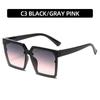 Lightweight Comfortable Durable High Quality Retro High End Stylish Oversized Square Shaped Female Women Men Sun Glasses