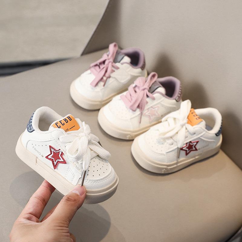 New Autumn Baby Walking Shoes, Toddler White Board Shoes, Infant Kindergarten Casual Sneakers For Boys And Girls
