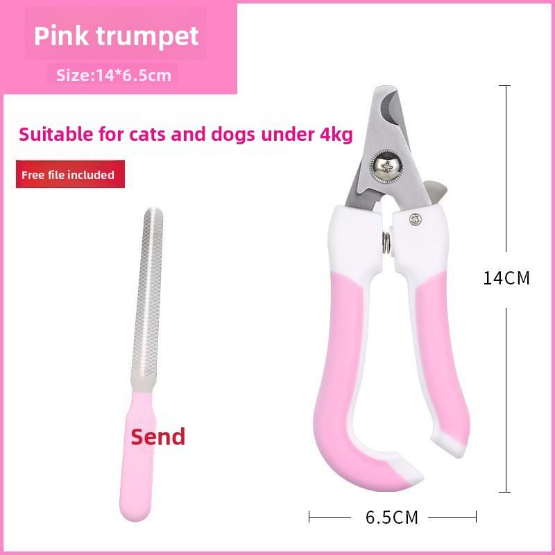 Dog Nail Clippers Cat Pet Nail Clippers with Sickle Small To Large Dog Nail Clipper Stainless Steel Grooming Scissor Grinder Set