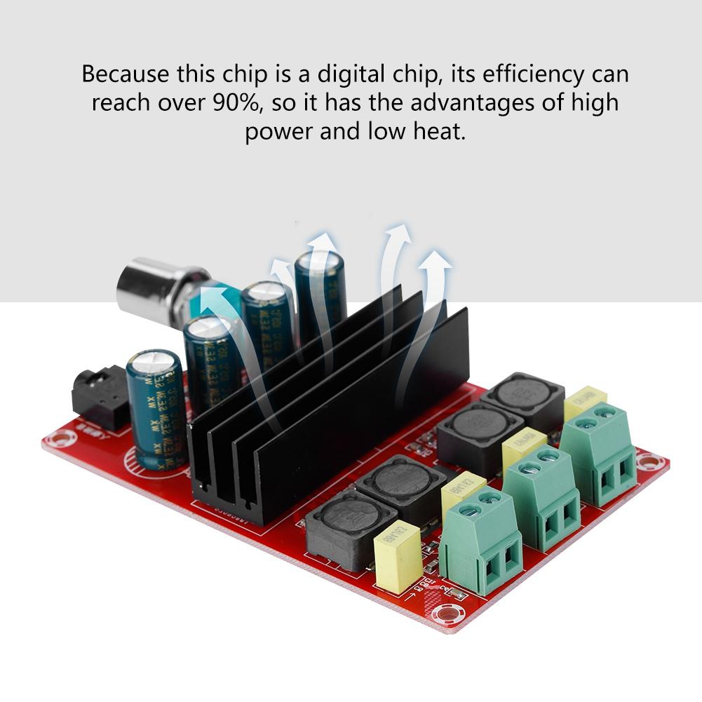 Leistungsstarke digitale Verstärkerplatine Doppelkanal-Leistungsverstärkerplatine 12 24V