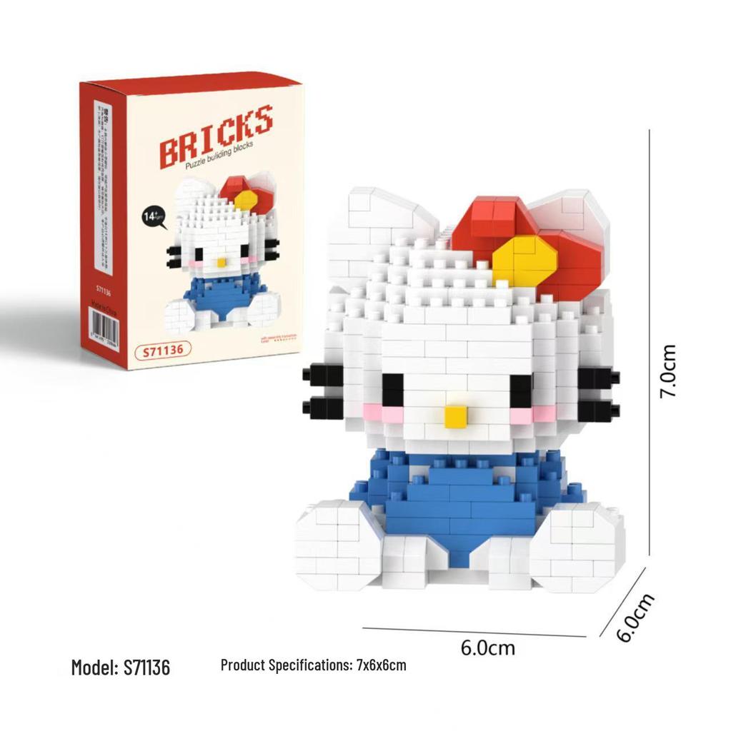 Kuromi and My Melody Compatible Building Blocks for Girls - Sanrio-Inspired Toys