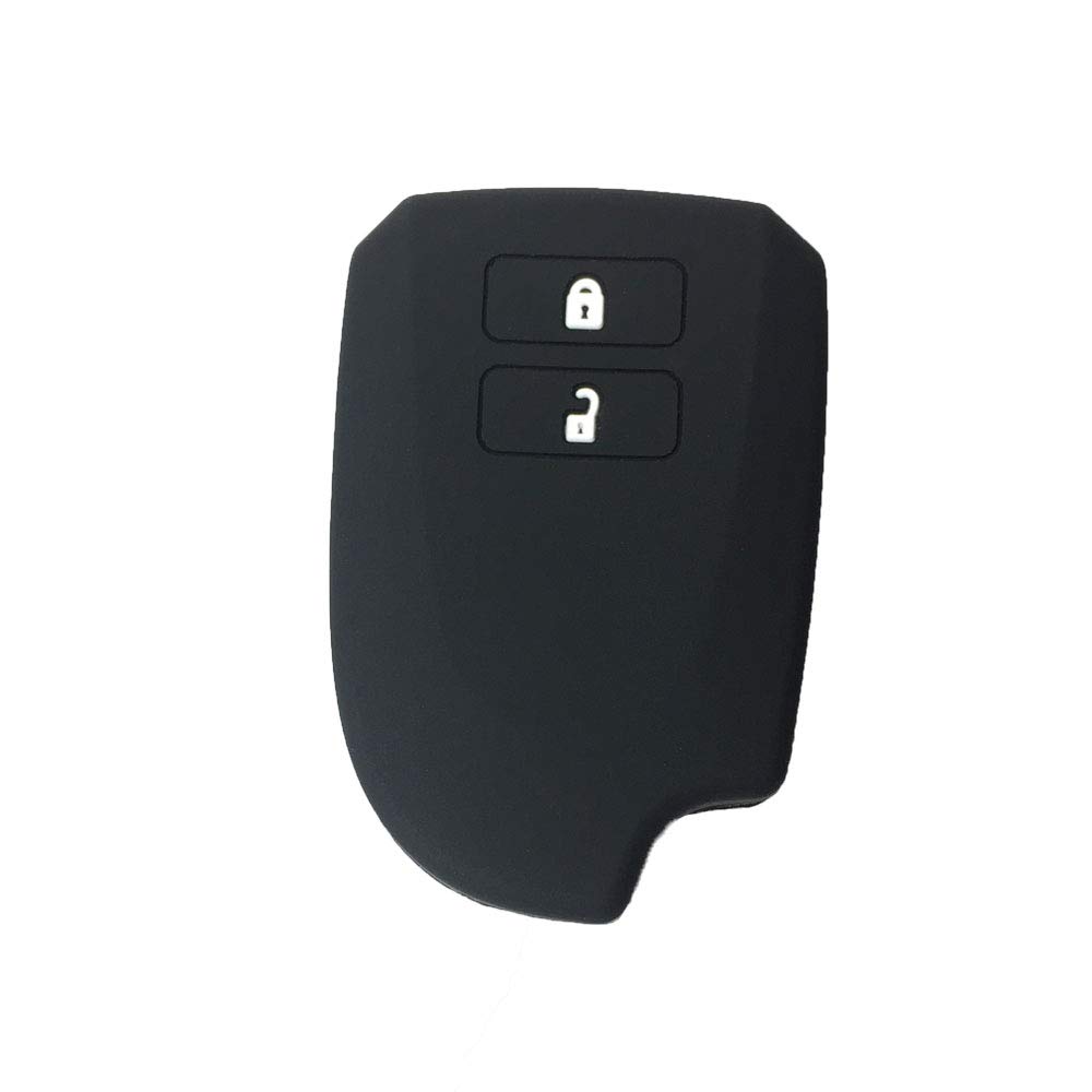 ZIAN Smart Key Case for Toyota Hiace 2 Button Silicone Key Cover Specially Designed (MY-FTHS2J) (Black)