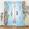 Easter Candy Cute Bunny High Blackout Curtains Holiday Decoration Curtain Living Room Bedroom Thick Blackout Drape Multicolor