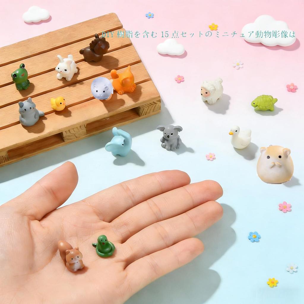 15 Animal Zodiac Cute Small Miniature Miniature Landscape Garden Planter Creative Small Perfect Gift Figurines, Ornaments, Resin, Animals, Figurines,
