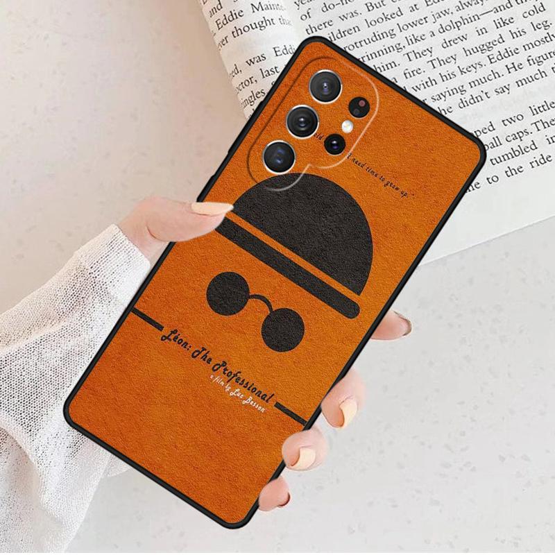 Cartoon Killer Leon Uncle Girl Phone Case For Samsung Galaxy S25 S23 S30 S8 S21 S20 FE S24 S22 Note 10 20 Plus Lite Ultra