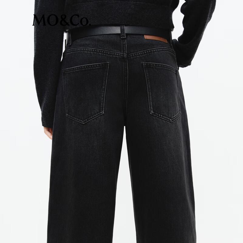 MO&Co. Women's Cropped Low-Waist Denim Jeans
