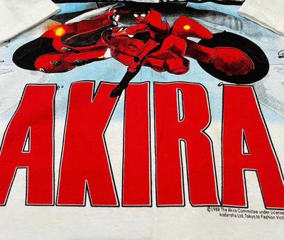 Maglietta Vintage AKIRA Anime Film Giappone Manga Stampa Singola Rara Uomo Donna Top RISTAMPA
